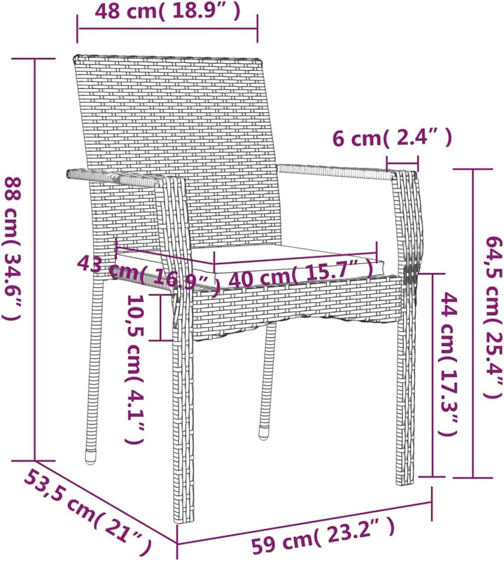 Tidyard 5-TLG. Garten Essgruppe 4 Personen, Sitzgruppe Esstisch mit Akazienholz-Tischplatte & 4 Stüh