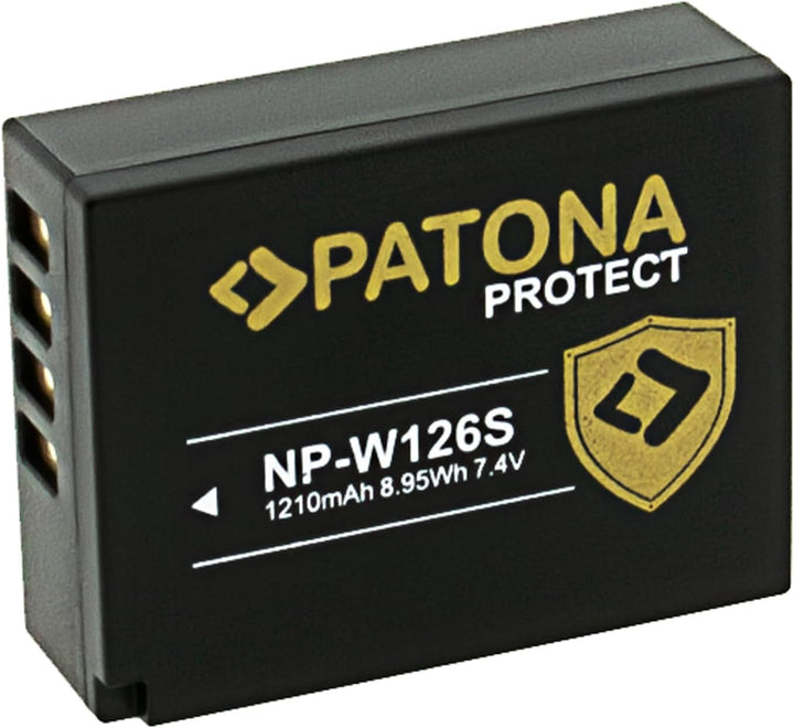 PATONA Protect V1 Akku NP-W126S, NTC Kompatibel mit Fujifilm FinePix HS30EXR, HS33EXR, HS50EXR, X-T2