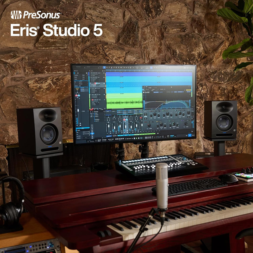 PreSonus Eris Studio 5 – 5,25" Aktive 2-Wege-Studiomonitore mit EBM Waveguide 5.25" treiber, 5.25" t