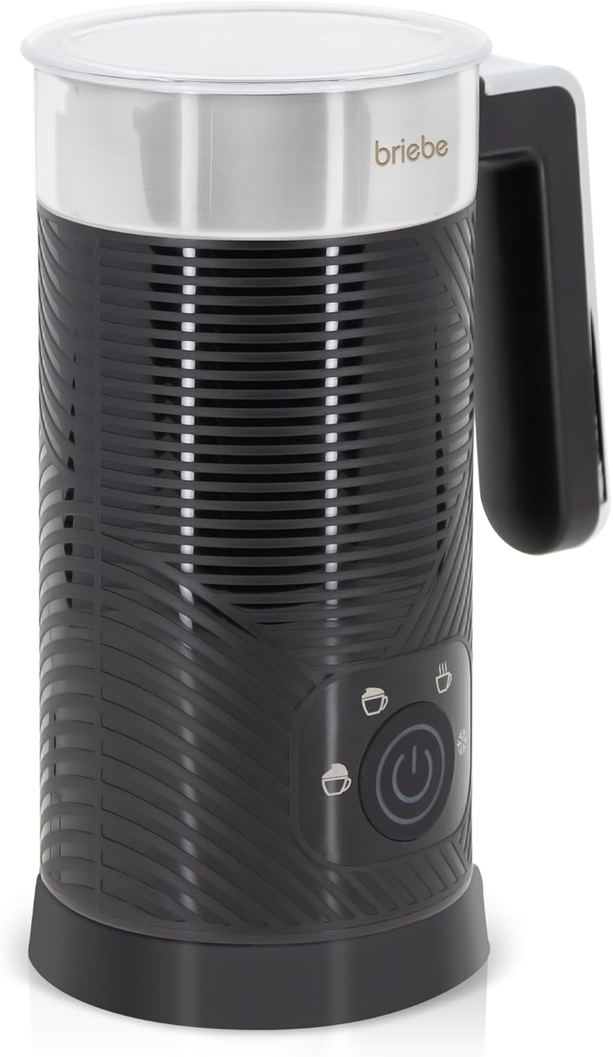 briebe Elegance Milchaufschäumer 4-in-1 Elektrische, Heiss/Kalt Aufschäumdüse 130ml für Kaffee Latte