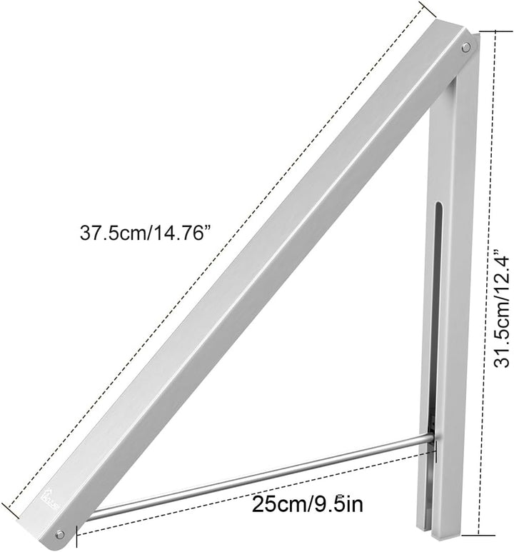 Klappbarer Kleiderhaken Garderobenhaken Wand-Kleiderständer Kleiderlüfter Wandgarderobe, Platzsparen