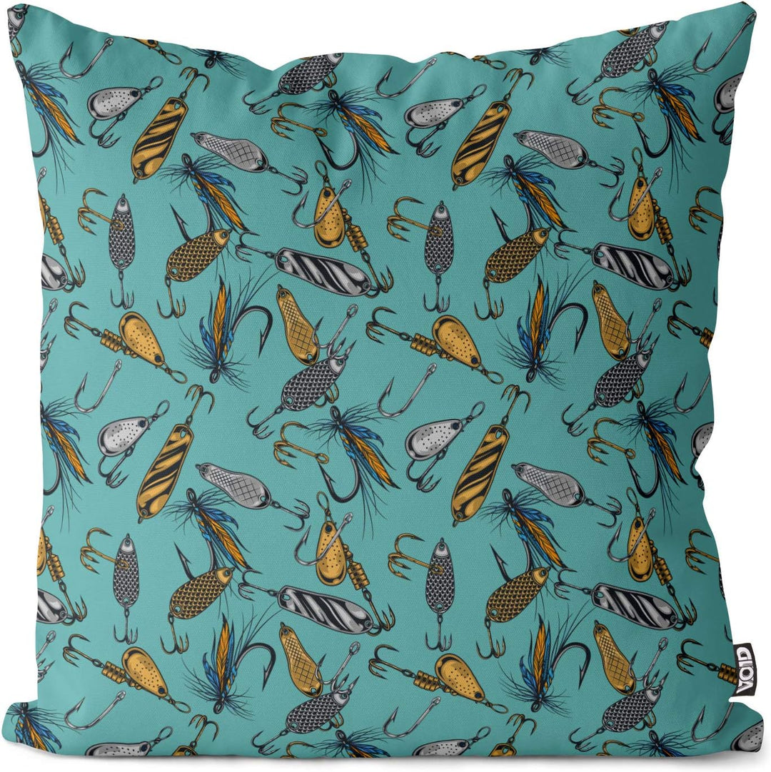 VOID Angelköder Kissenbezug Kissenhülle Sofakissen Kissen Deko Outdoor-Kissen Dekokissen, Kissen Grö