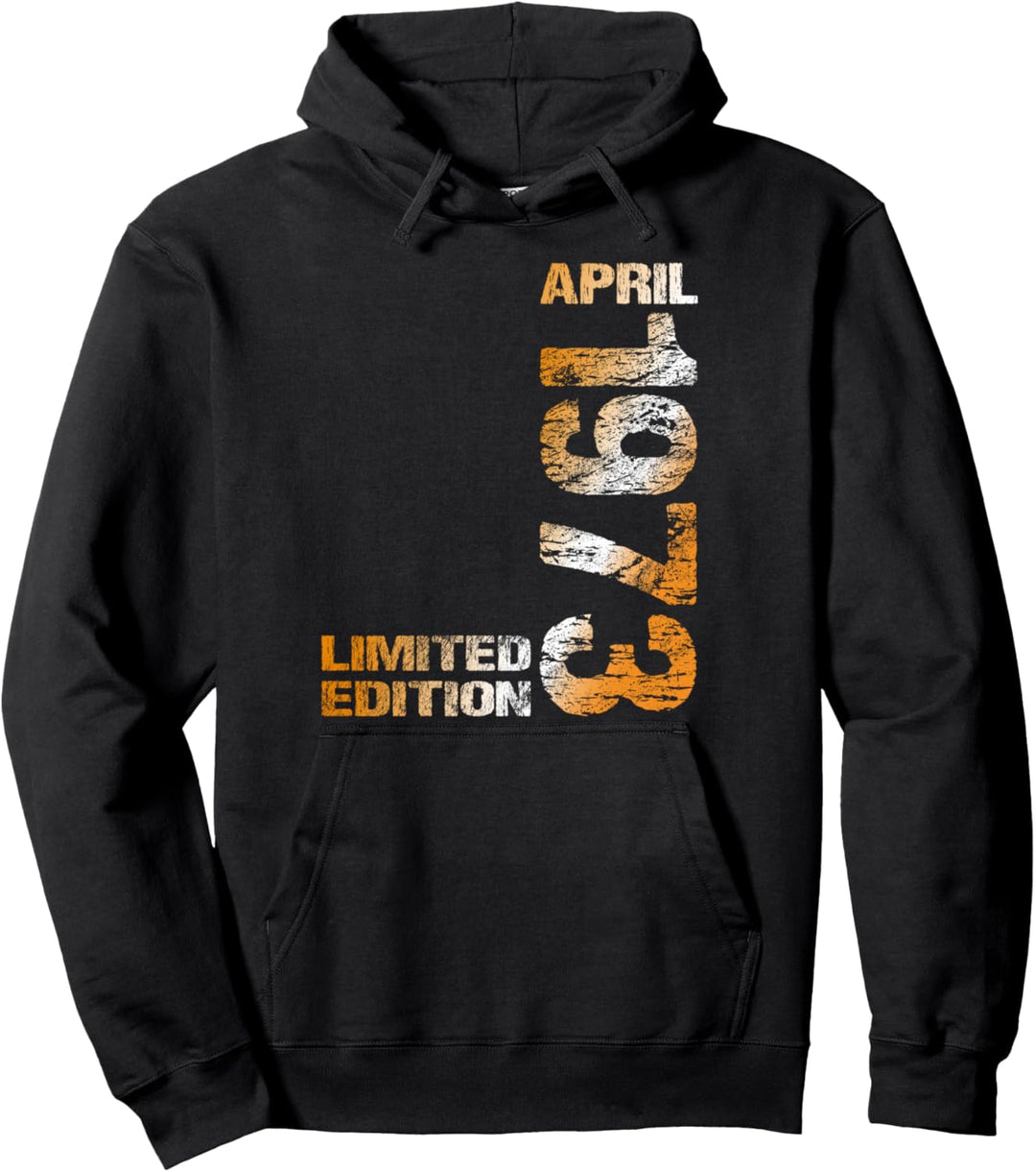April 1973 Mann Frau 51. Geburtstag Limited Edition 51 Pullover Hoodie