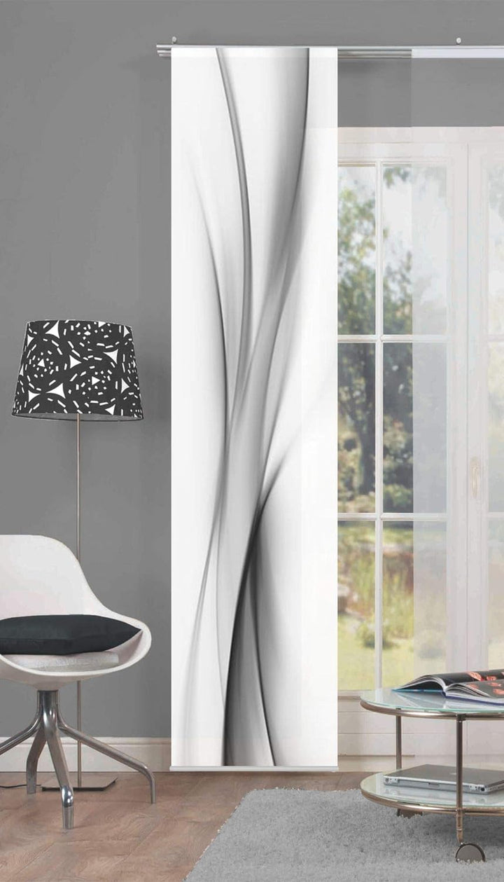 Schiebevorhang Deko Blickdicht Rochelle Grösse BxH 60x245 cm, grau