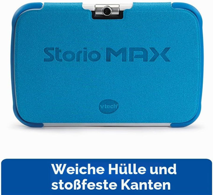 VTech – Tablet Storio Max XL 2 blau – 7 Zoll Kinder-Tablet 1% Lernfunktion – französische Version Ei