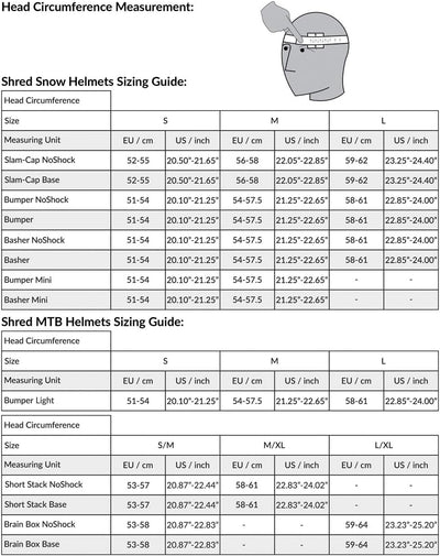 Shred Herren Mega Brain Bucket Rh Helmet S Lara Gut, S Lara Gut