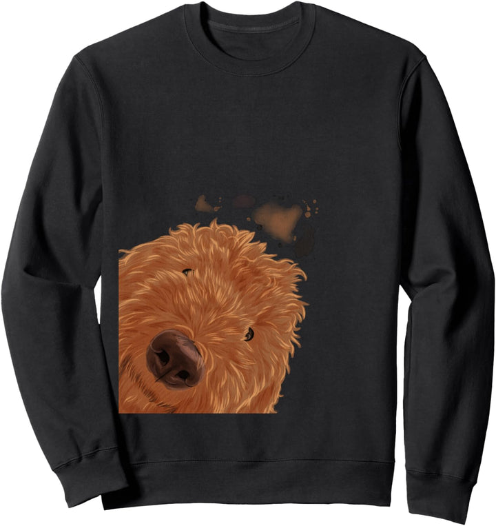 Neugieriger Hund Goldendoodle Sweatshirt