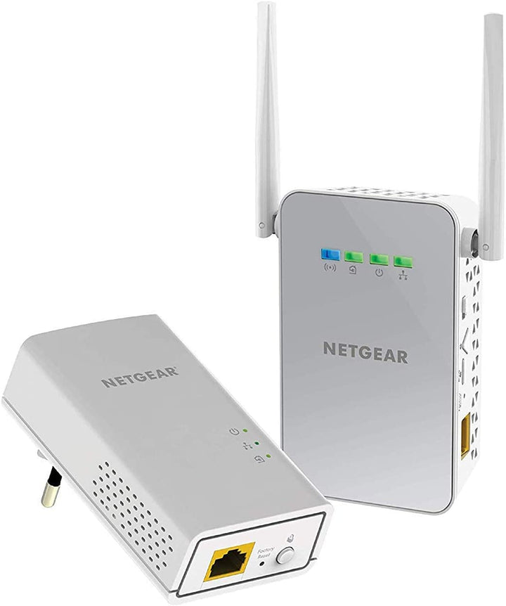 Netgear PLW1000 PowerLINE Set (1x Adapter AC-WLAN Access Point und 1x Adapter GB-LAN-Port, Geschwind