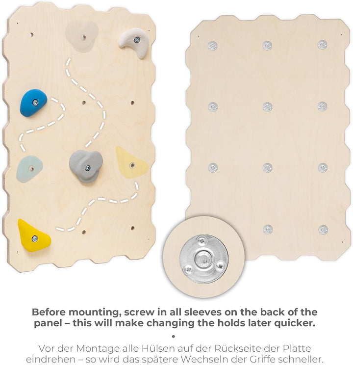 MAMOI® Kletterwand für kinderzimmer, Klettergerüst Indoor, Klettern mit Klettergriffe für Kinder, Kl