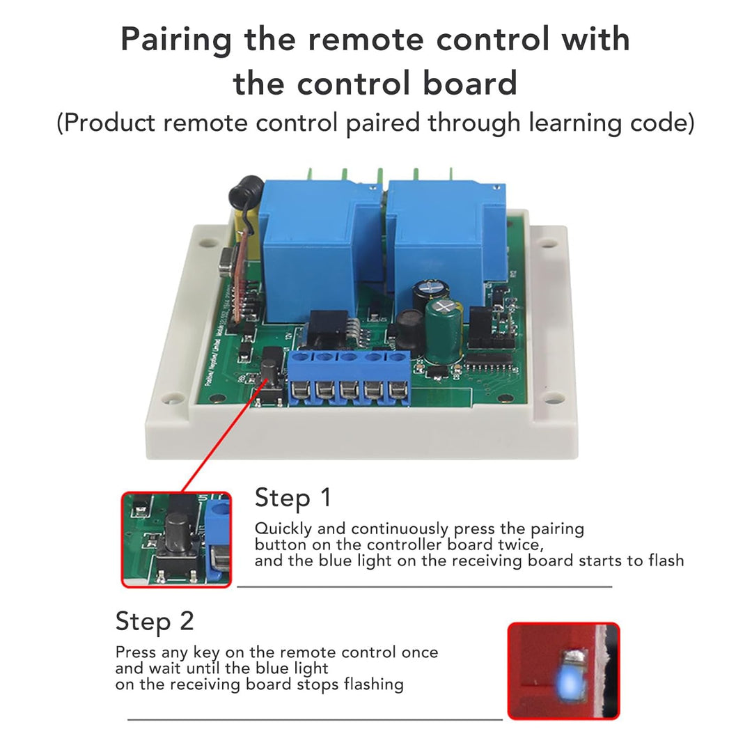 DC-Motor Vorwärts-Rückwärts-Controller mit Fernbedienung 12–24 V DC 10 A Motorsteuermodul für DC 12