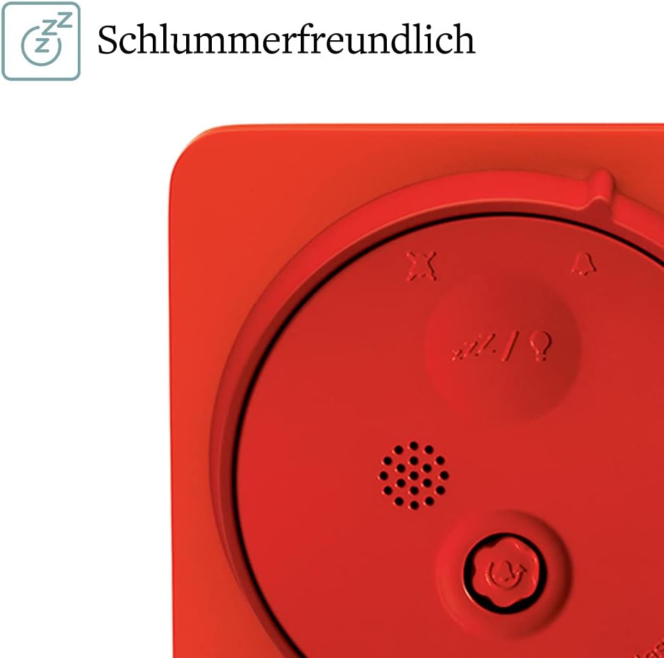 Punkt. AC01 Design Analoger Wecker mit Quarz, Schlummerfunktion, LED-licht, Batteriebetreben, Resiew