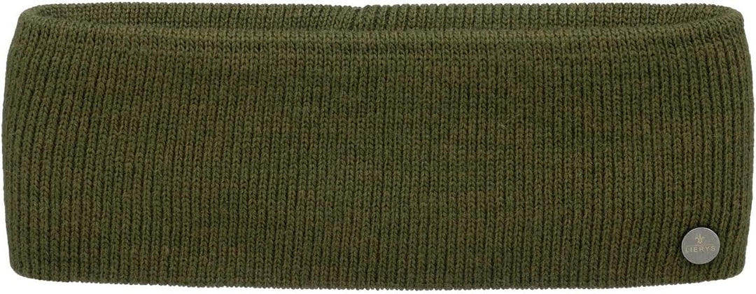 LIERYS Mono Stirnband Damen/Herren 8 cm breit - Made in Germany - dreilagiges Strickband gefüttert m