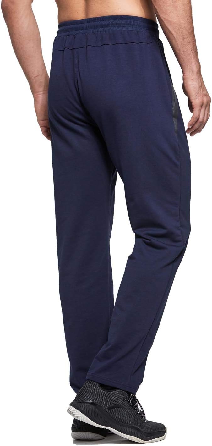 Tansozer Jogginghose Herren mit Reissverschluss Slim Fit Hose Herren mit Taschen S Blau, S Blau