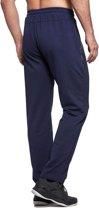 Tansozer Jogginghose Herren mit Reissverschluss Slim Fit Hose Herren mit Taschen M Blau, M Blau