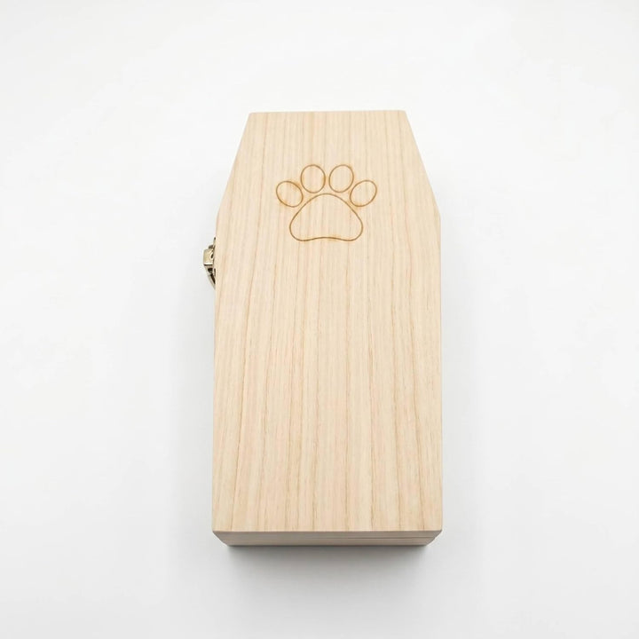 petbye Holz Kleintiersarg Natur belassen - Grösse S Tiersarg mit festem Metallverschluss Haustier Be