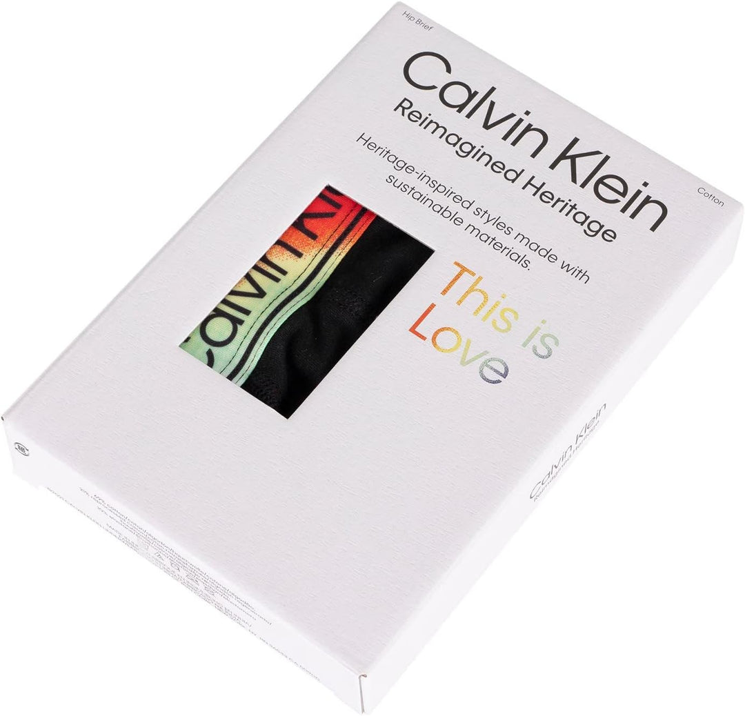Calvin Klein Herren Neu gestaltete Heritage-Hüftslips, Schwarz, XL