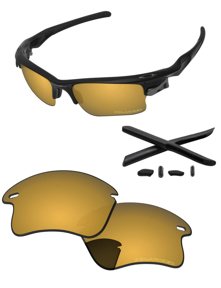 PapaViva Objektive Ersatz & Gummi Kits für for Oakley Fast Jacket XL OO9156