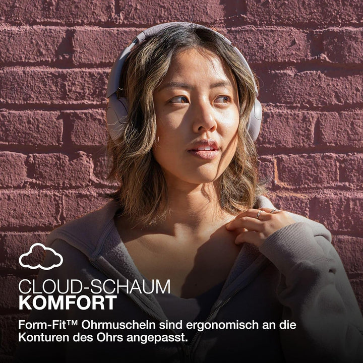 JLab Go Lux ANC Kopfhörer Noise Cancelling - Kabellose Bluetooth On Ear Kopfhörer mit Mikrofon, Akti