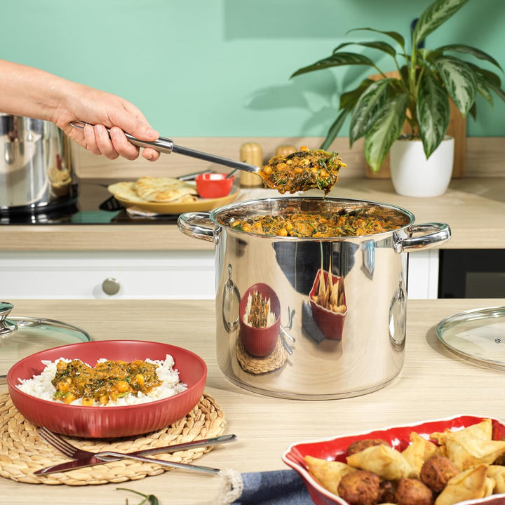 Russell Hobbs Classic Collection 24cm Suppentopf – Kochtopf aus Edelstahl, Deckel aus gehärtetem Gla