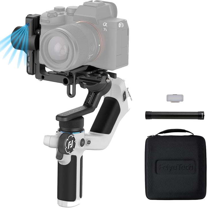 Feiyu SCORP Mini 2 Kit - AI-Tracking Stabilisator für spiegellose Kameras/Action Kamera/iPhone&Samsu