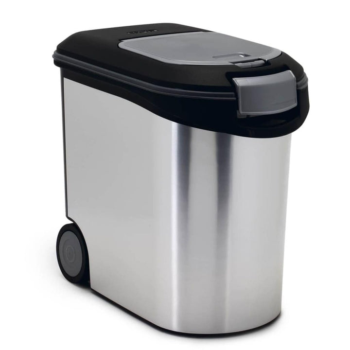 Curver Futter-Container 12kg I 35L, schwarz/Silber, 49,3 x 27,8 x 42,5 cm Single, Single