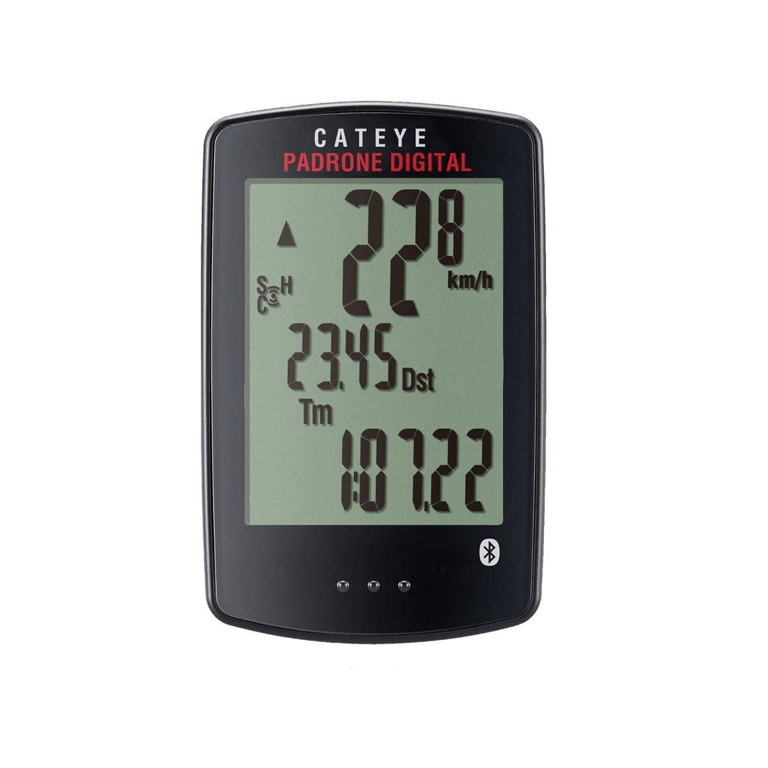 Cateye Padrone Digital Wireless CC-PA400B Speed & Cadence Fahrradcomputer, Schwarz, Einheitsgrösse
