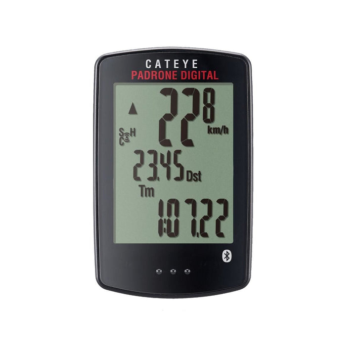 Cateye Padrone Digital Wireless CC-PA400B Speed & Cadence Fahrradcomputer, Schwarz, Einheitsgrösse
