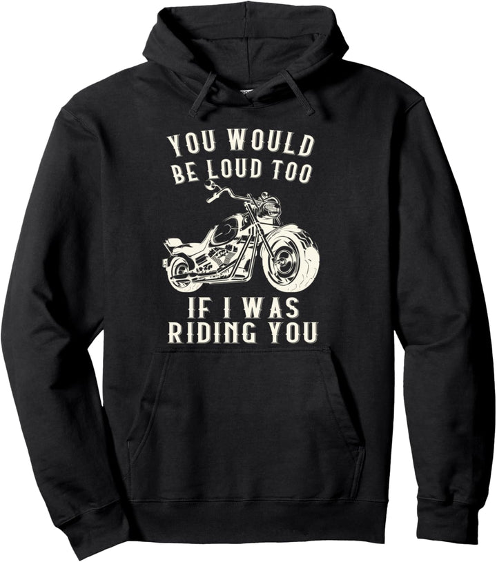 Lustiges Motorradfahrer Motorrad Biker Pullover Hoodie