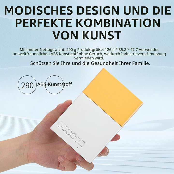 Smart Projector, 1080p Tragbarer -Projektor, 6000 LM Helligkeit, für Heimunterhaltung, Meetings und
