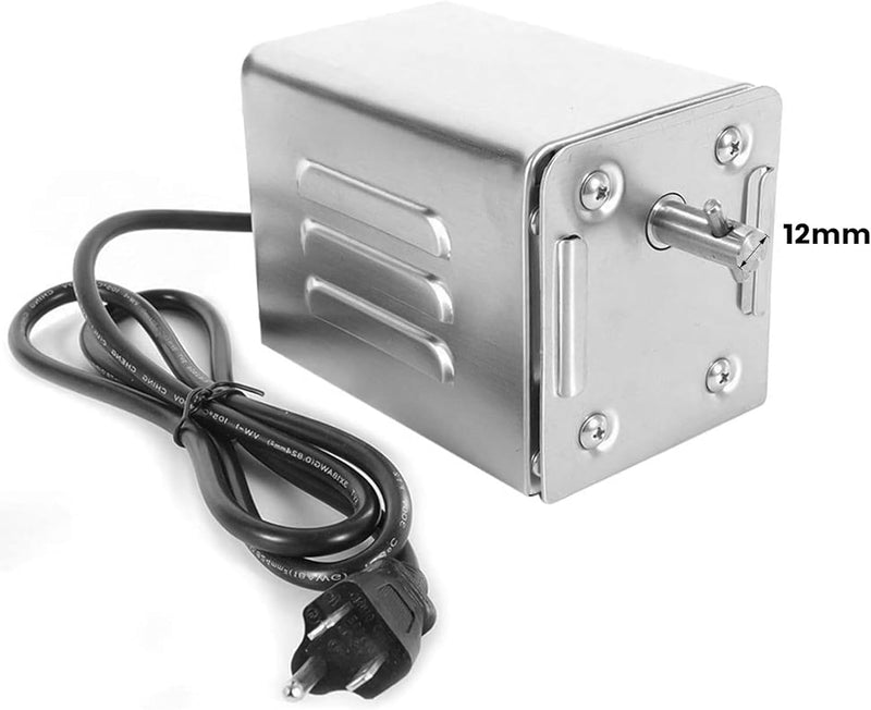 Yontwe 15W SP-S40 Edelstahl BBQ Grill Zubehör Bräter Elektromotor Ziegenschwein Huhn BBQ Spiess Roti