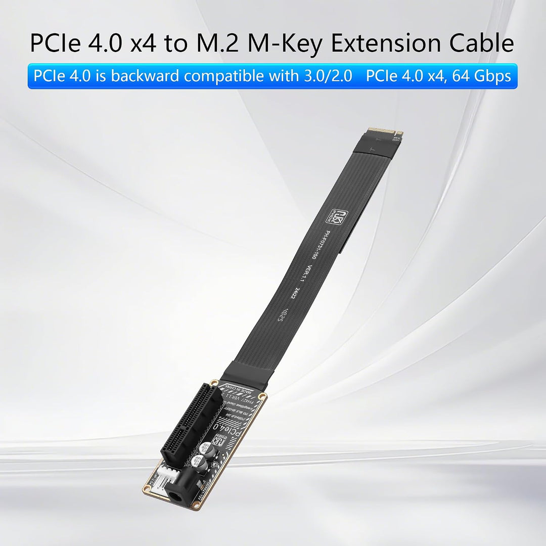 GINTOOYUN M.2 NVME zu PCIE X4 Grafikkarte Erweiterungskarte Mainboard M.2-M Schlüssel NVME Steckplat