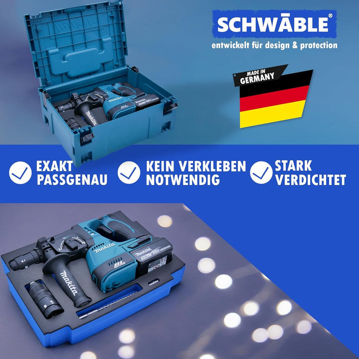 Schaumeinlage Schaumstoffeinlage für Makita Akku-Bohrhammer DHR243