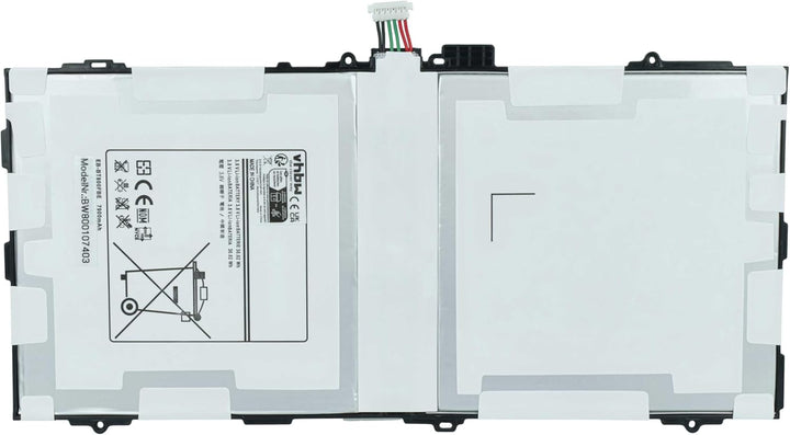 vhbw Akku Ersatz für Samsung EB-BT800FBC, EB-BT800FBE für Tablet Pad (7900 mAh, 3,8 V, Li-Polymer)