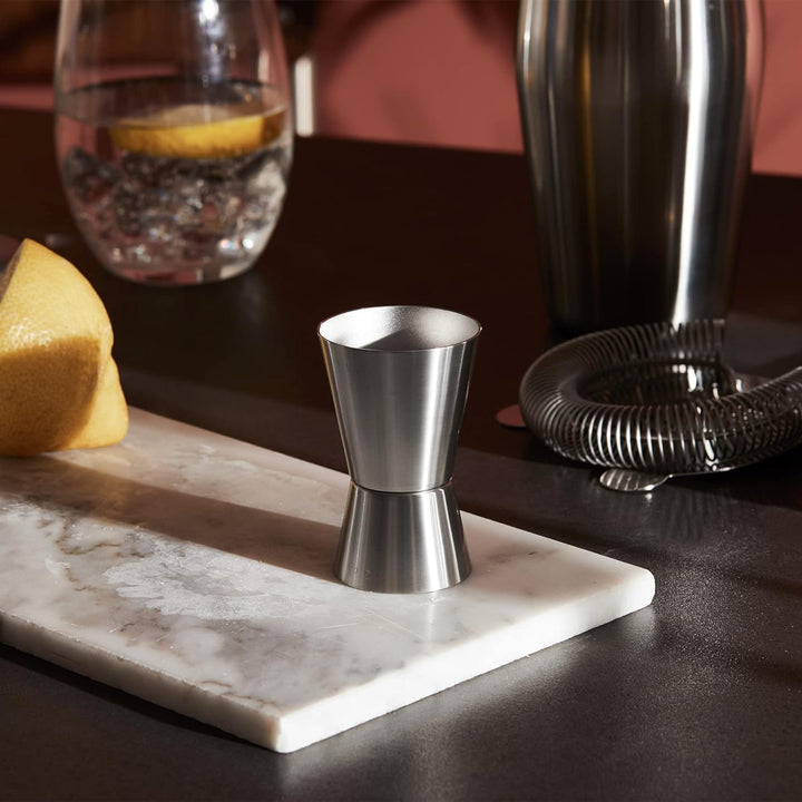 Alessi Cocktail Massnahme, Edelstahl, Silber, 28 x 4.5 x 17 cm
