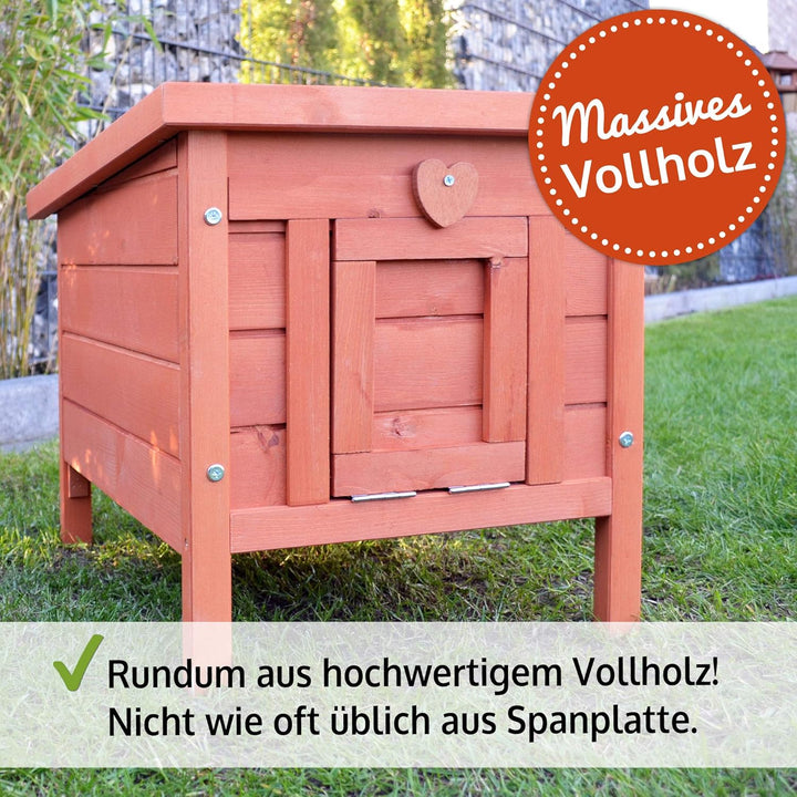 zooprinz grosses Kleintierhaus mit klappbarem Dach – perfekt für draussen und drinnen – Besonders ei
