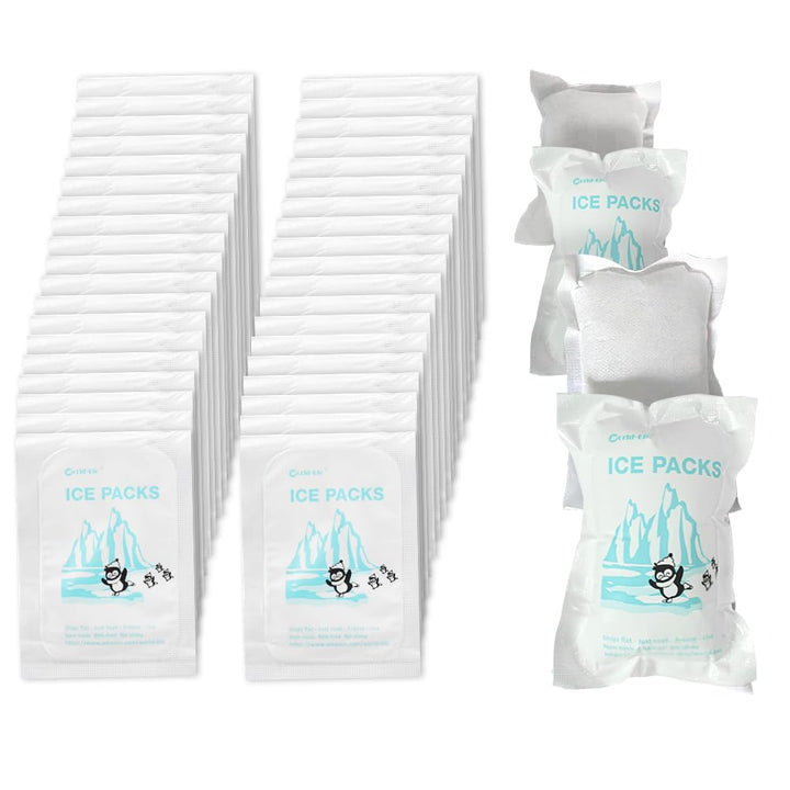 World-Bio 50PCS Eisbeutel für den Versand, Kühlakkus für Transport&Gefrierschränke - Geeignet für Lu