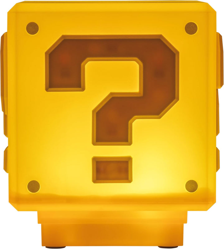Paladone Super Mario Mini Fragezeichenblock-Licht - Offiziell lizenziertes Super Mario Bros.-Merchan