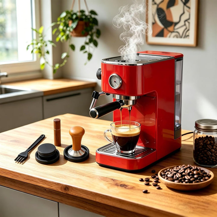 Scettar 304 Tamper 51mm Leveler 51mm, Espresso Zubehör Kaffee Tamper,WDT Tool,Tampermatte Set Kaffee