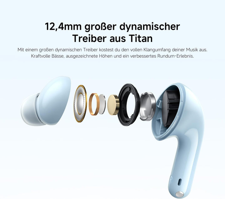 Redmi Buds 6 Lite - In-Ear Kopfhörer, dynamische 40dB Active Noise Cancellation, bis 37 Stunden Akku