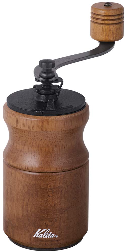 Carita Kaffeemühle Holz Langlebig Gusseisen Cutter KH-10BR Braun #42169 Handmühle für Anfänger Klein