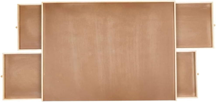 Haushalt International Puzzletisch 1000 Teile Puzzel Tisch 76x57cm Puzzel Board 4 Schubladen Puzzleb