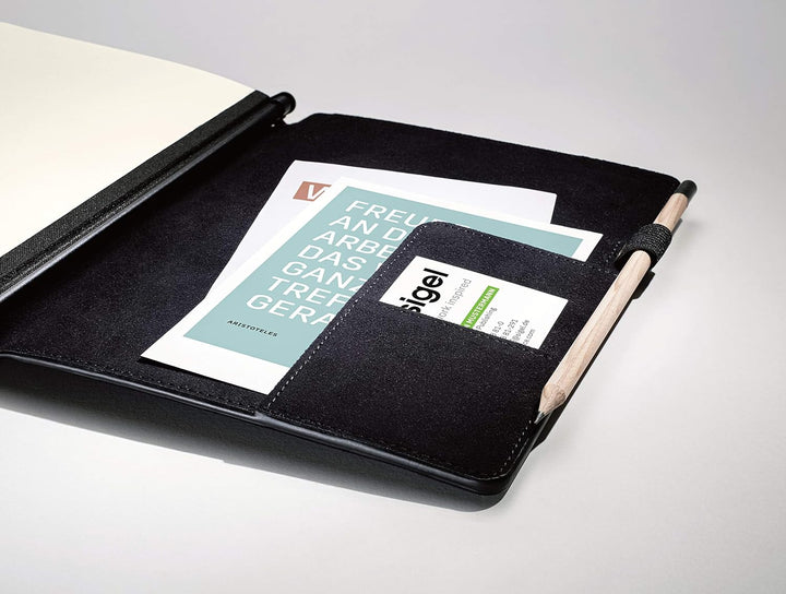 SIGEL CF110 Business Organiser, ca. A4, Kunstleder, schwarz - Conceptum flex DIN A4 Organiser, DIN A