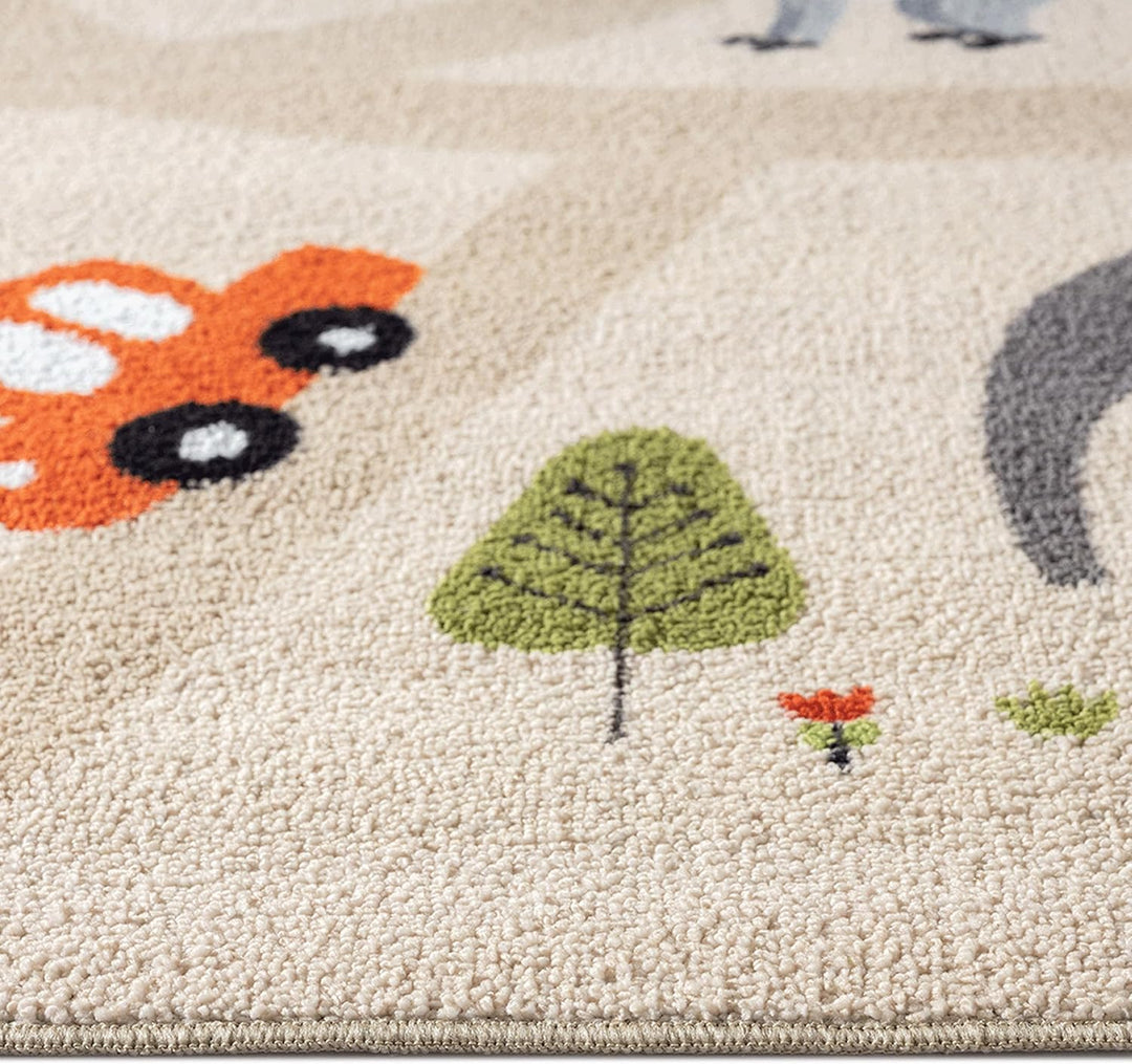 Teppich-Traum Kinderteppich Kinderzimmer Teppich Spielteppich Spielmatte Safari Strassenteppich ruts