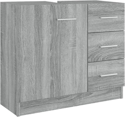 homiuse 63x30x54 cm Waschbeckenschrank Badezimmerschrank Badezimmer Möbel Waschbeckenunterschrank Ba