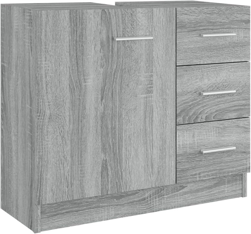 homiuse 63x30x54 cm Waschbeckenschrank Badezimmerschrank Badezimmer Möbel Waschbeckenunterschrank Ba