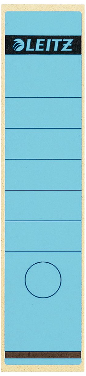 Leitz Rückenschild selbstklebend für Standard- und Hartpappe-Ordner, 100 Stück, 80 mm Rückenbreite,
