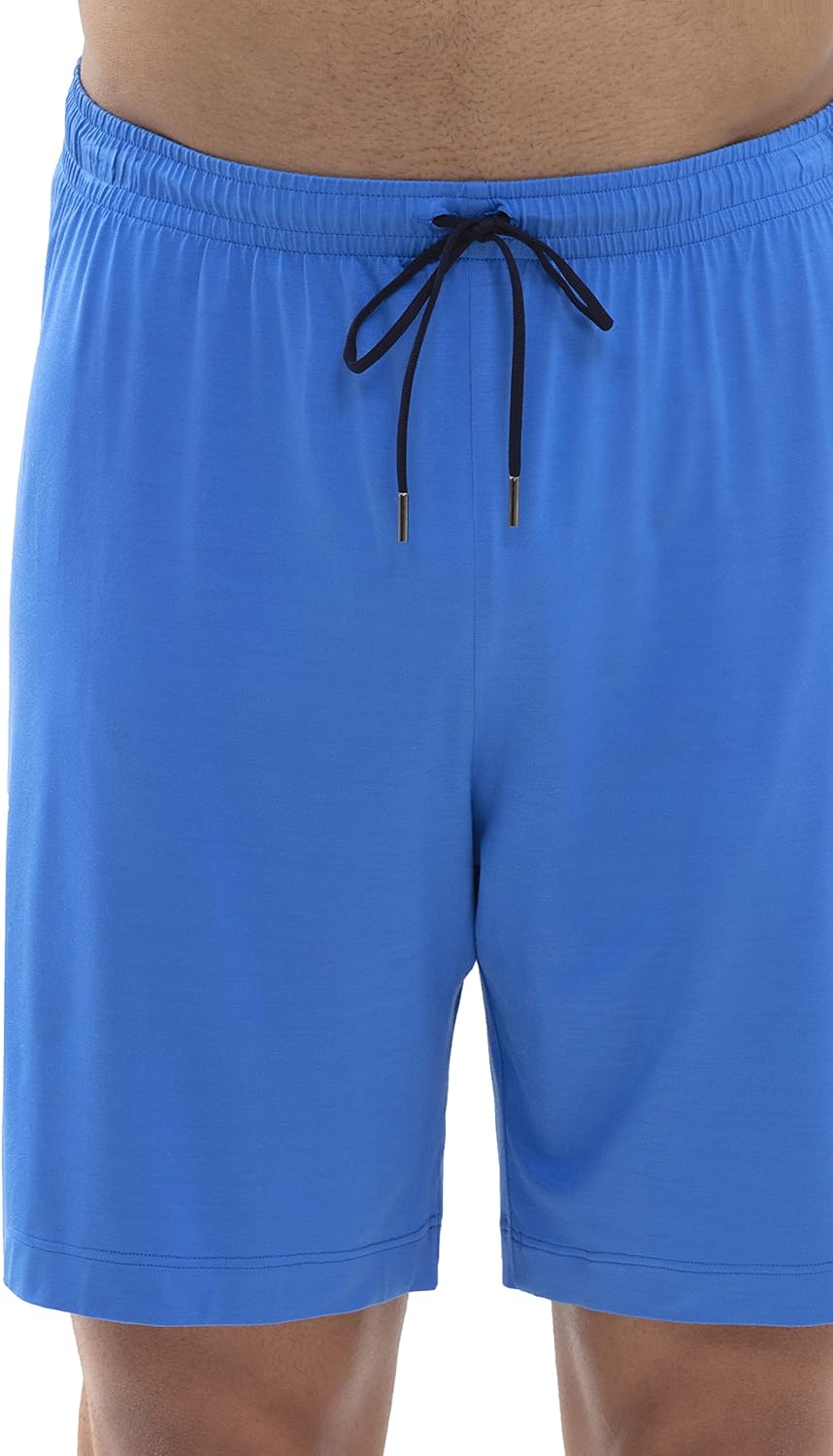 Mey Nachtwäsche Serie Jefferson Modal Herren Homewear Hosen Malibu Blue M(M)
