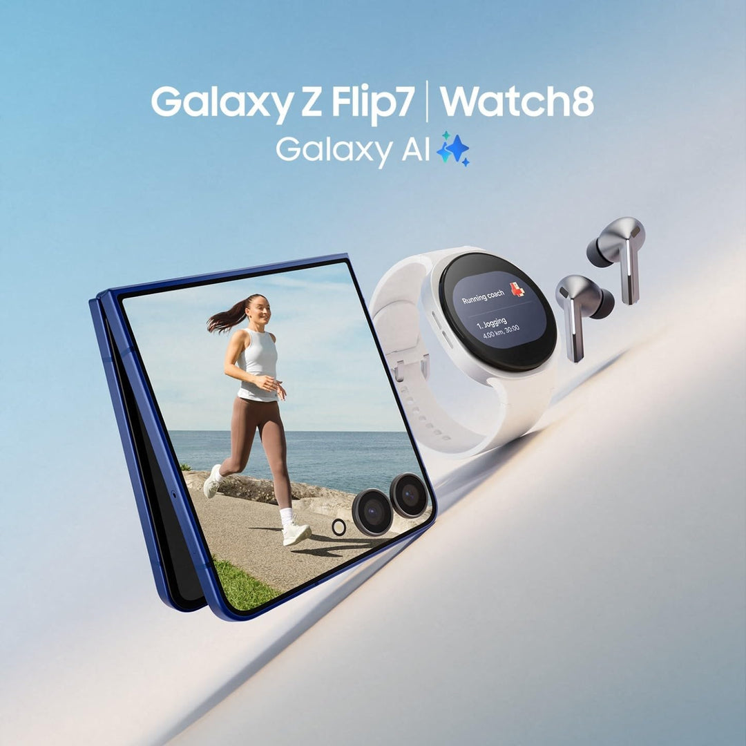 Samsung Galaxy Z Flip7 AI Smartphone mit Galaxy AI, KI-Handy mit Android, Faltbares Design, Infinity