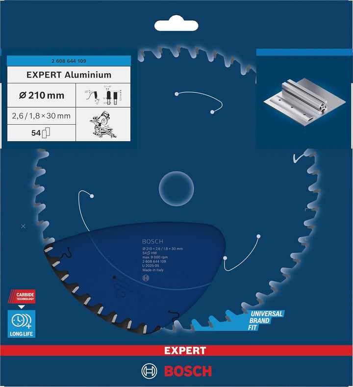 Bosch Accessories Bosch Professional 1x Kreissägeblatt Expert for Aluminium (für Aluminium, Sägeblat