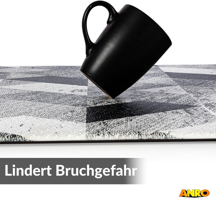 ANRO Anti-Ermüdungsmatte 1 cm extra hoch geschäumt – Stehmatte rutschfest abwaschbar wasserdicht Küc
